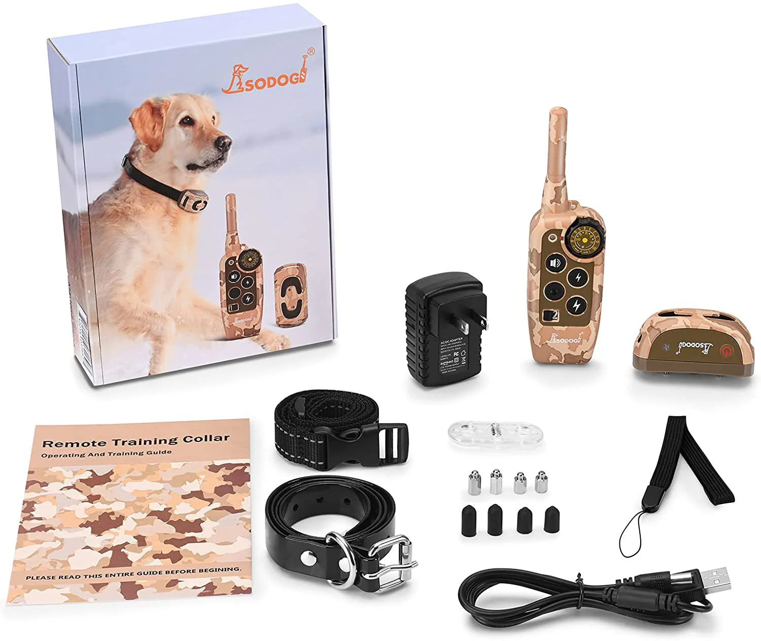 Wireless Pet Training Device Anti-Bark Remote Control Collar