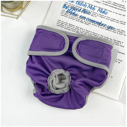 Reusable Female Dog Diaper - Adjustable Sanitary Pants for Dogs in Heat