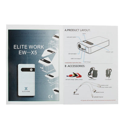 Portable Car Jump Starter USB Power Bank Emergency Battery Charger