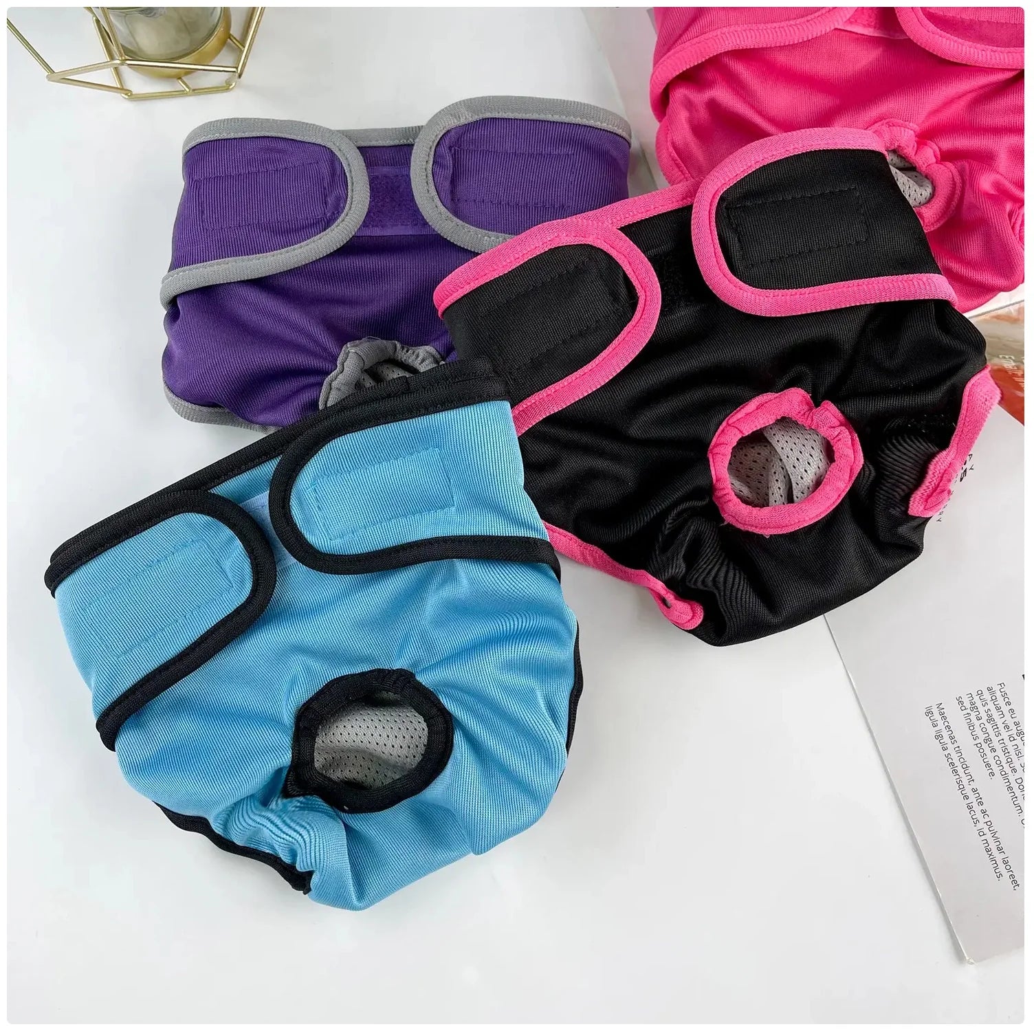 Reusable Female Dog Diaper - Adjustable Sanitary Pants for Dogs in Heat