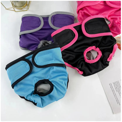 Reusable Female Dog Diaper - Adjustable Sanitary Pants for Dogs in Heat