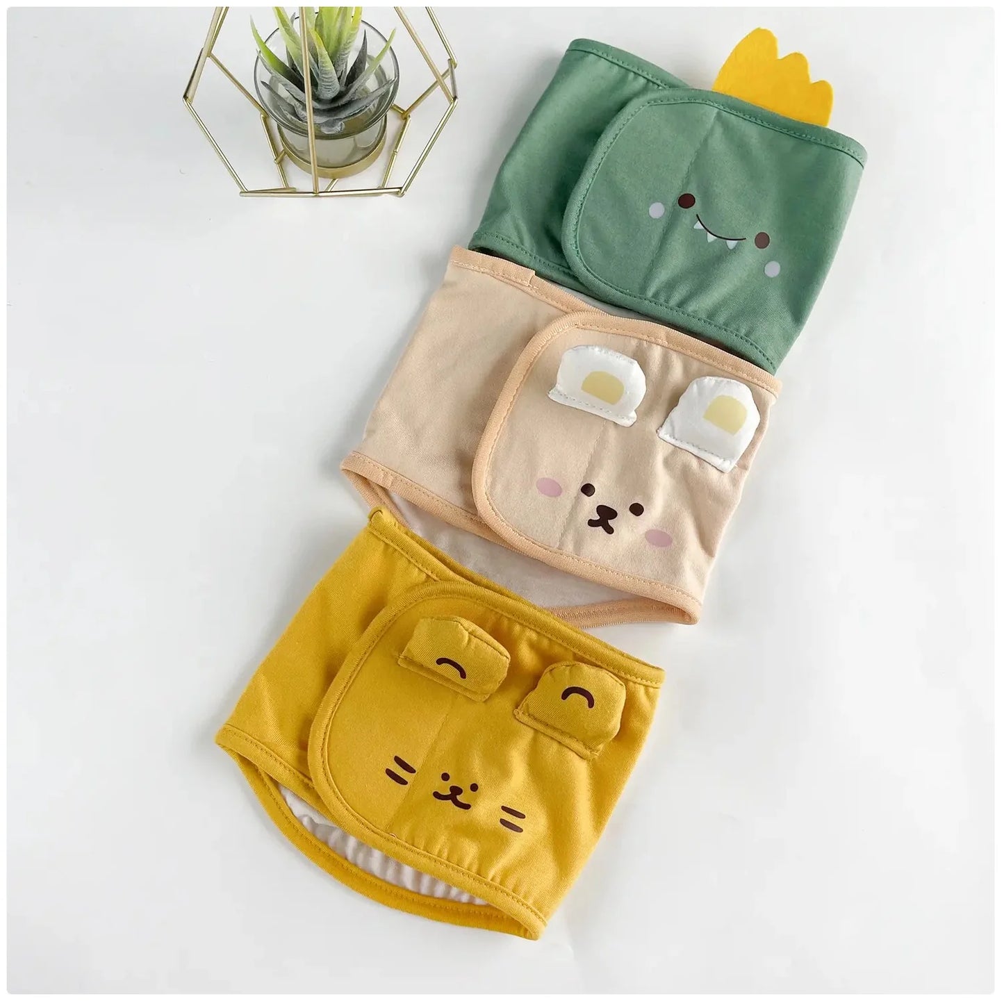 Cute Cartoon Male Dog Diaper - Washable & Adjustable Pet Sanitary Pants