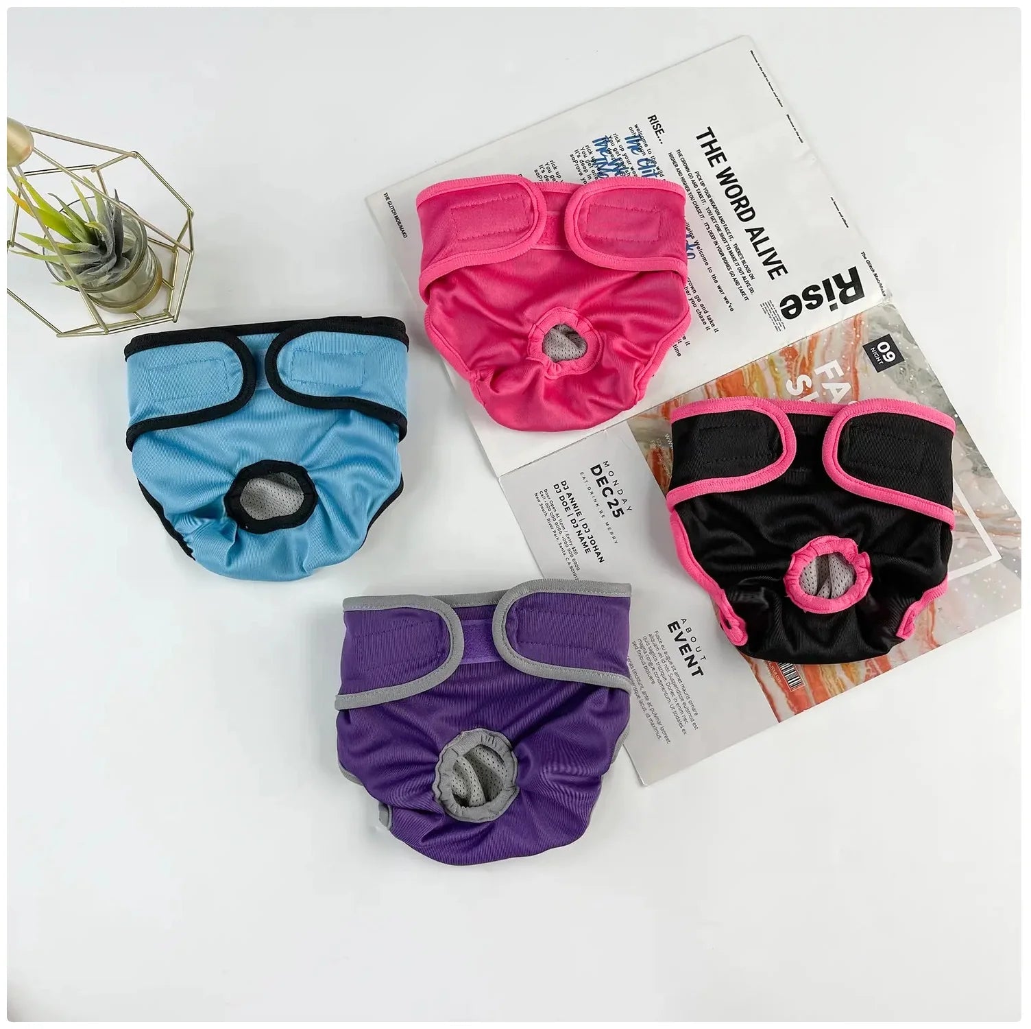 Reusable Female Dog Diaper - Adjustable Sanitary Pants for Dogs in Heat