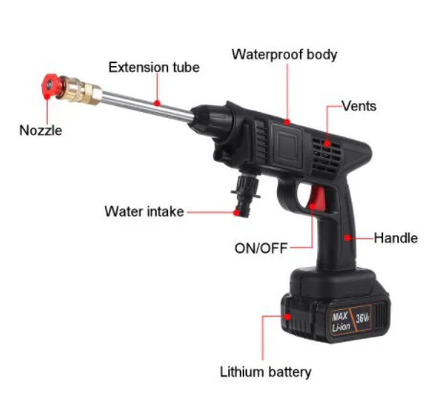 Compact Cordless Auto Cleaning Device Kit