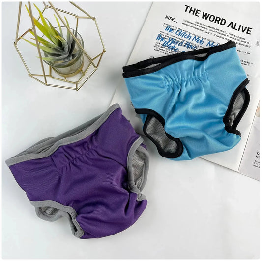 Reusable Female Dog Diaper - Adjustable Sanitary Pants for Dogs in Heat