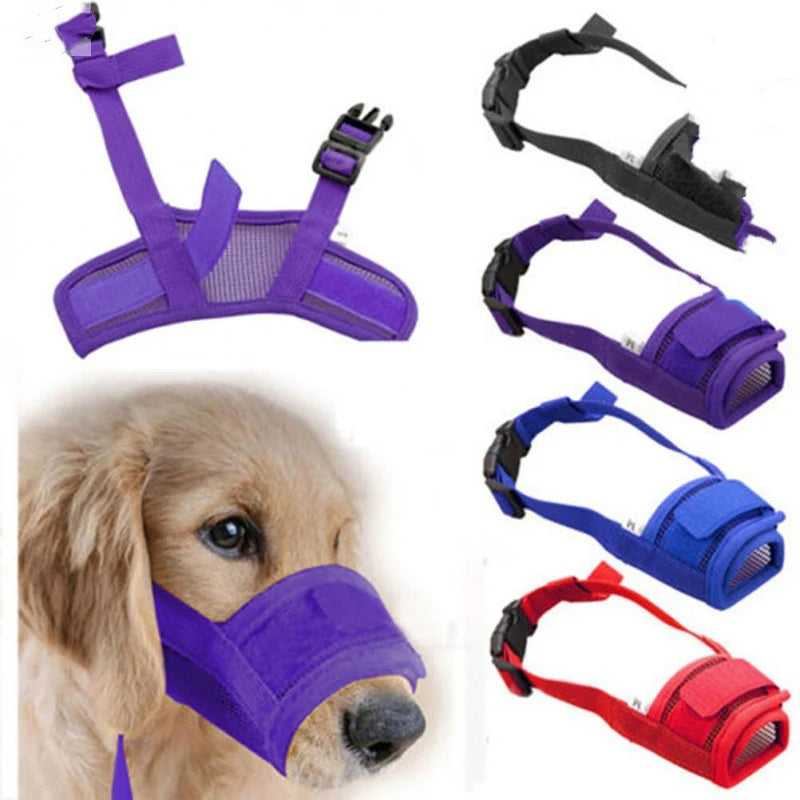 Pet Guard Snout Cover Adjustable for Biting Chewing Barking