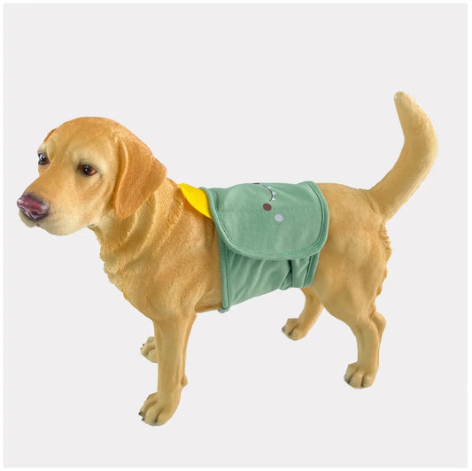 Cute Cartoon Male Dog Diaper - Washable & Adjustable Pet Sanitary Pants